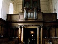 1994-05-14-79-10700 Pembroke Chapel - organ and ceiling, Anna, Tabitha (c) Linda Jenkin.jpg